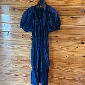 Elegant Navy Blue Women's Dress